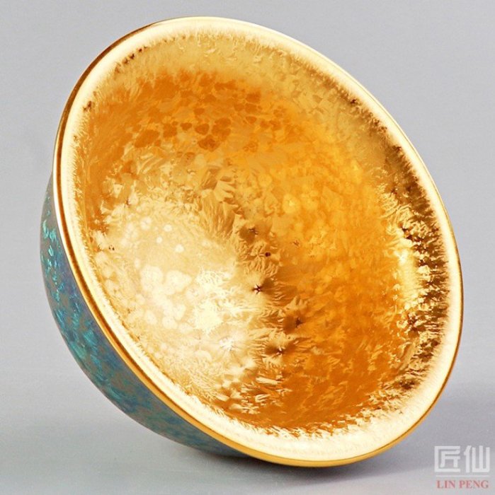 明時代 天目釉 盃 天目釉陶瓷鎏金七彩茶杯純手工單杯子建盞日式盞杯茶盞茶碗主人杯七彩釉
