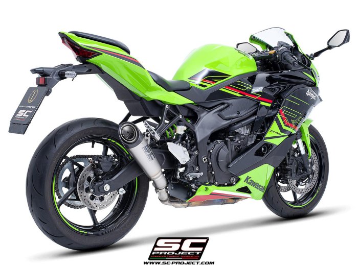 SC】KAWASAKI ZX4RR ZX 4RR ZX4R ZX 4R ZX-4RR 鈦合金卡夢中尾段管S1