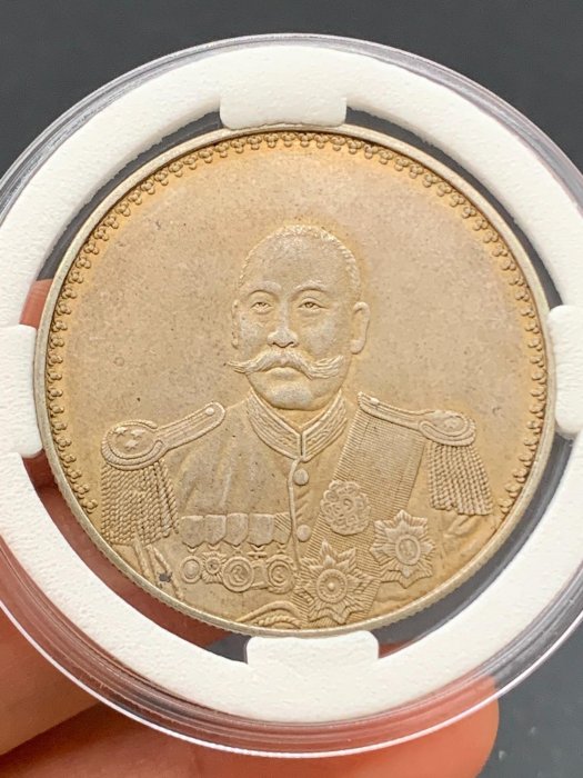 嚴選老黃油光武曹坤雙旗紀念幣，真銀古錢收藏推薦老黃油光武曹坤銀幣