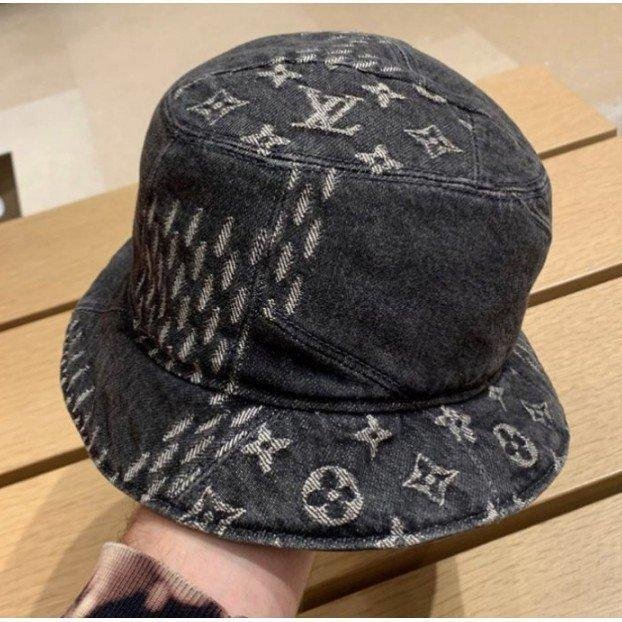 LV x Nigo 聯名 黑色 水洗 牛仔 MONOGRAM 雙面 漁夫帽 MP2745 全新 有現貨