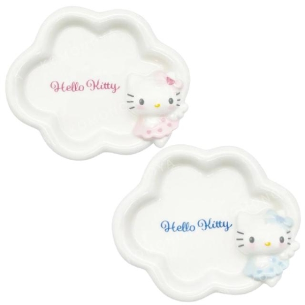 小禮堂 Sanrio 三麗鷗 Hello Kitty 陶瓷造型肥皂盤 (天使款)