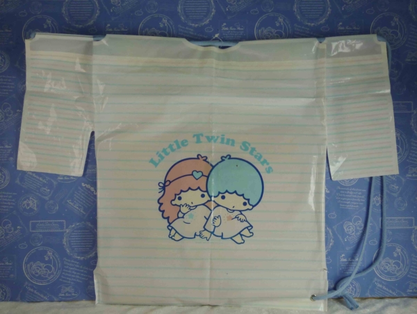 【震撼精品百貨】Little Twin Stars KiKi&LaLa 雙子星小天使~袋子 粉 橫紋