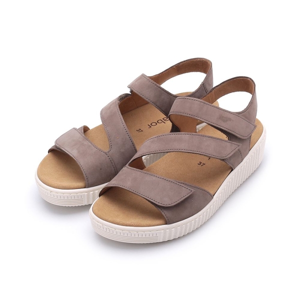 德國 GABOR 條帶休閒涼鞋 褐 43.600.18 女鞋