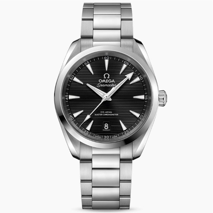 OMEGA 220.10.38.20.01.001 歐米茄 AQUA TERRA手錶 38mm 海馬150 黑面盤鋼錶帶