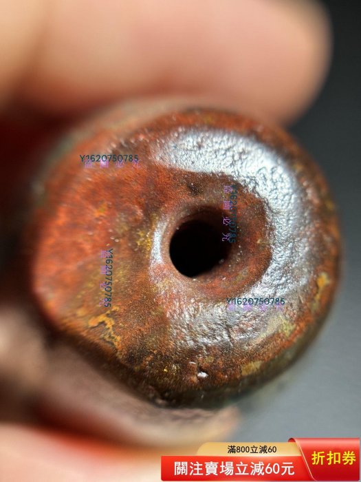 西藏天珠象雄天珠藏傳龜甲八眼天珠九眼頁巖天降石朱砂沁色尺寸49*25mm