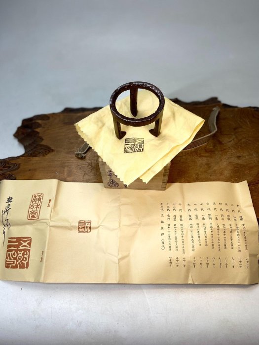 日本昭和早期金工巨匠五良三郎造五德蓋置日本金工巨匠十三代金谷五良