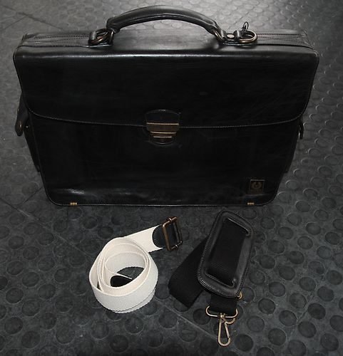 英國 絕版 BELSTAFF BUSINESS BAG 真皮 公事包 手提包 仿舊 格紋內裡 義大利製 Gucci Prada Coach LV 554