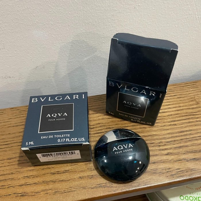Bvlgari/寶麗 水量碧藍男士香水Q版5ml 全微瑕 支援對比 需下喲！！！！！
