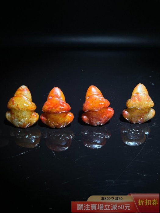 漢.高古玉蛙形擺件玉質溫潤細膩密度好雕工老道整體造型為青蛙線條流暢