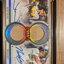 現貨供應  MLB運動家雙星 Nick Kurtz & Jacob Wilson  2026 Topps Tier one 用品卡面簽 03/10