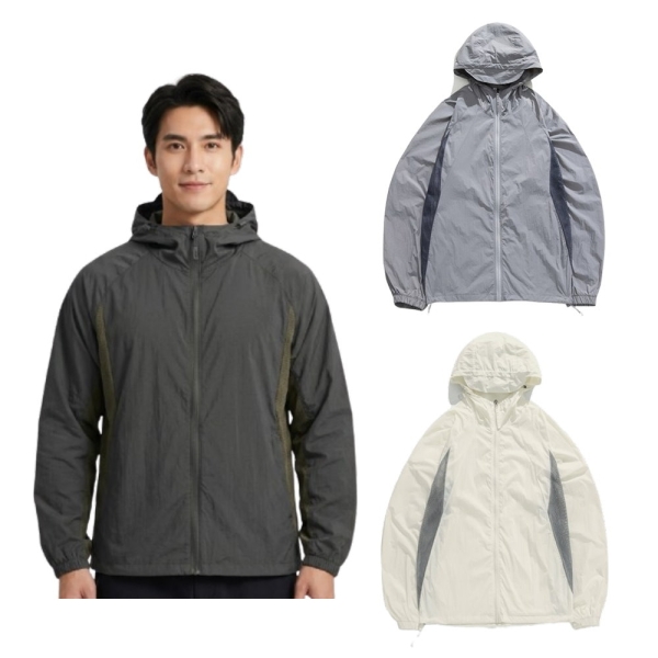 [山野行者]MW-W58(男女適穿)抗UV50認證防曬竹纖寬鬆型透氣網超涼春夏外套/帶帽可收緊