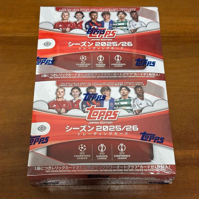 [現貨] 2025-26 Topps UEFA CC 日本版 Hobby Box全新未拆一盒 拚Karl Dowman Estevao大物RC
