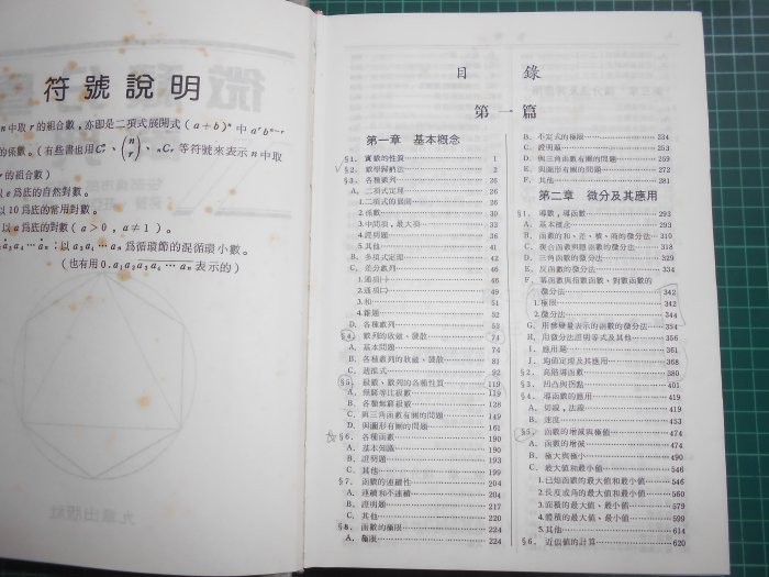 微積分學辭典》精裝厚本笹部貞市郎著九章【CS超聖文化2讚