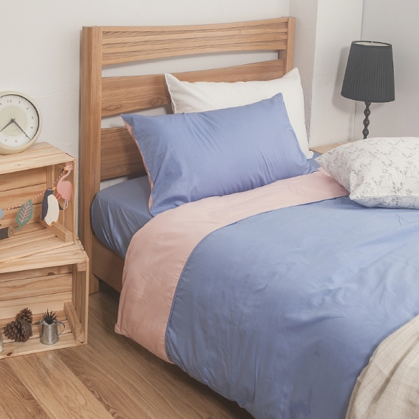 床包兩用被組 / 雙人加大【簡單生活-淺系列-多色可選】含兩件枕套 100%精梳棉 戀家小舖臺灣製