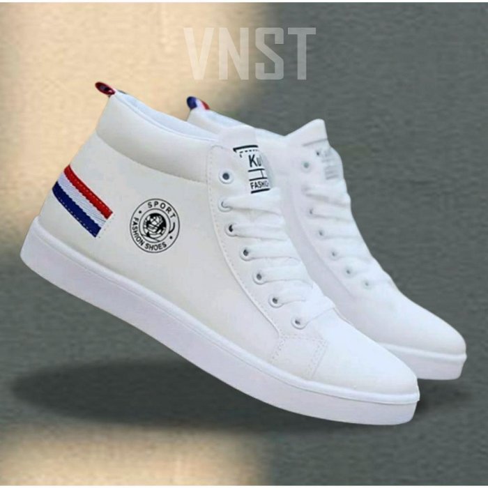 Putih 運動鞋男士休閒靴尺碼 39 43 運動鞋運動休閒鞋男當代時尚 2023 男鞋白色