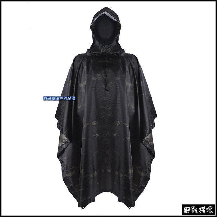 野戰搖滾-生存遊戲】ROCKWAR 幽靈多地形迷彩雨衣【CP迷彩】Multicam
