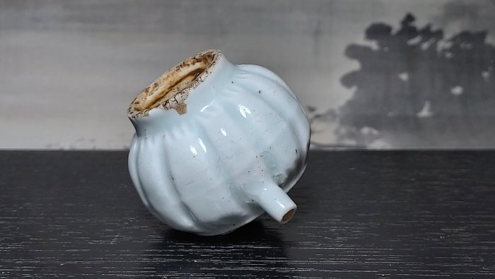 中国宋時代　影青急須型水滴　幅約12㎝　東Y7-0715⭐︎1Fタエサ 中国宋時代 影青急須型水滴 幅約12㎝ 東Y7-0715⭐︎