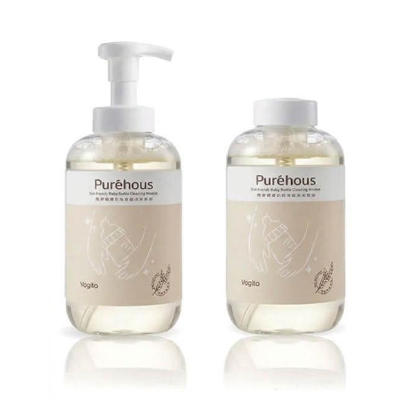 Puréhous 燕麥親膚奶瓶清潔慕斯｜500ml ｜1罐1補【佳兒園婦幼生活館】