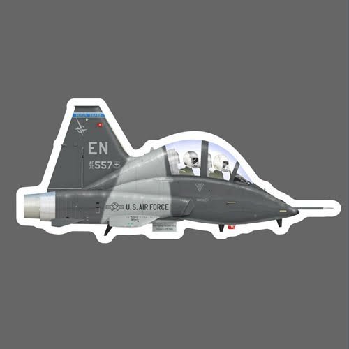 Xdfgh 美國空軍 T-38 教練機 雙座超音速 雙發噴射機 Q版飛機貼紙 90mm | Yahoo拍賣