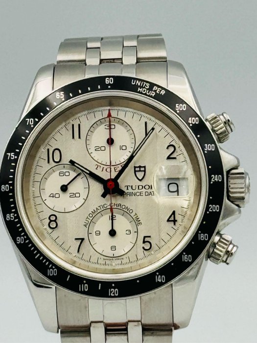 樂時計TUDOR 帝舵79260 Chronotime Tiger Prince Date 79260P 銀面自動