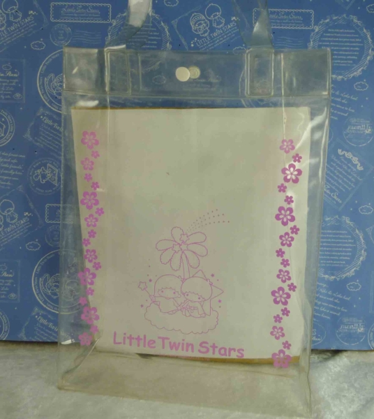 【震撼精品百貨】Little Twin Stars KiKi&LaLa 雙子星小天使~袋子 透明 花