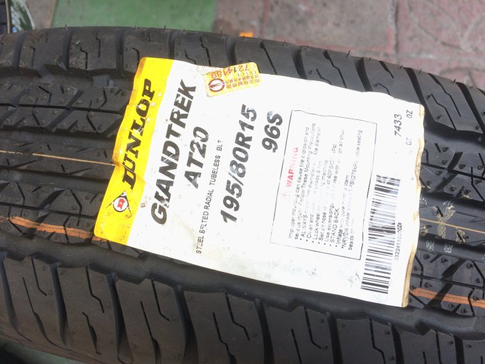台北永信輪胎~登錄普輪胎 AT20 195/80R15 96S 四輪含安裝 四輪定位