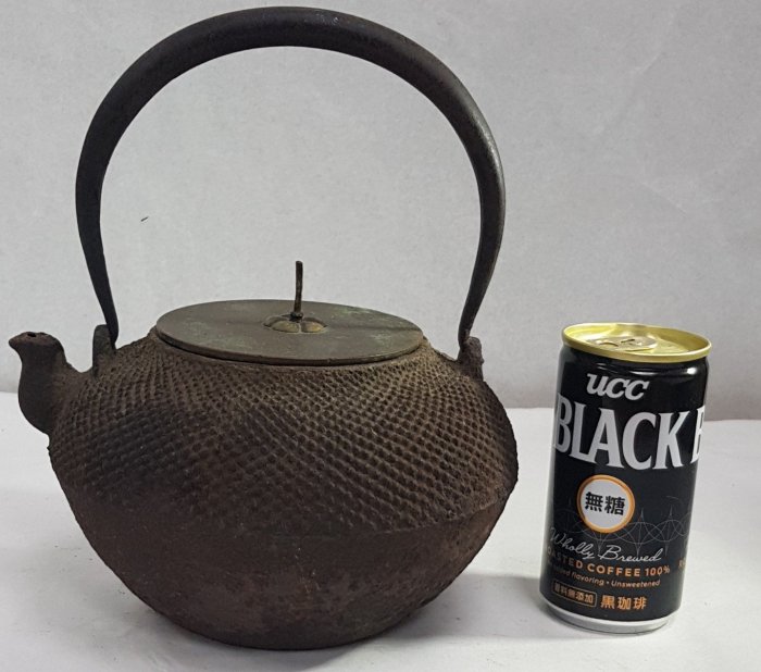 日本古漾】0801日本瑞雲堂造大鐵瓶徑口寬約9cm 高約21.5cm 日本老瓶