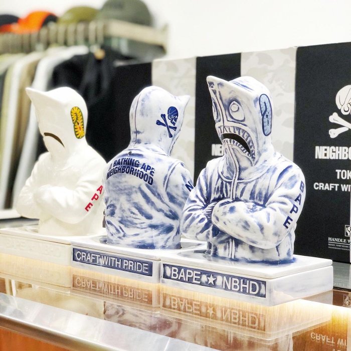 希望商店】NEIGHBORHOOD X BAPE SHARK INCENSE CHAMBER 19AW
