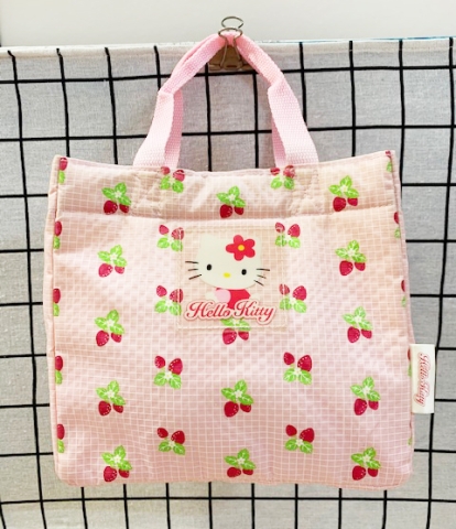 【震撼精品百貨】凱蒂貓 Hello Kitty~日本SANRIO三麗鷗 KITTY 手提收納袋-粉草莓#39121