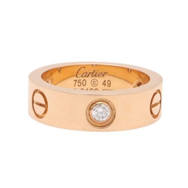 Cartier 卡地亞 Love Ring 3PD 戒指 18K玫瑰金 49 二手精品 【二手名牌BRAND OFF】