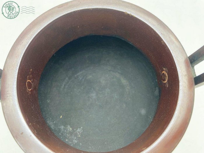 精緻銅器】日本知名工藝 早期唐銅香爐 幸雲作祥壽鈕頭三足香爐造型優美