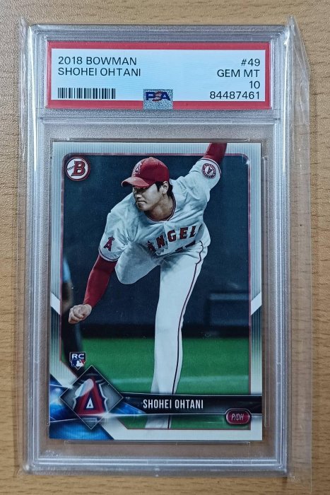 2018 BOWMAN 49 大谷翔平 RC PSA 10 Yahoo!オークション - 大谷翔平 2018 Bowman Chrome RC