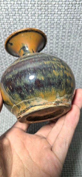 嚴選宋代黑釉瓷瓶，高10.3cm，古玩推薦瓷器收藏| Yahoo拍賣