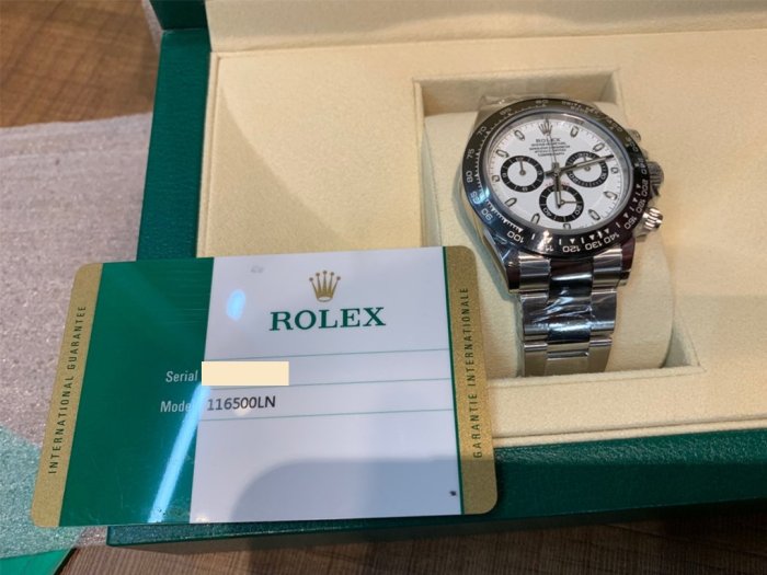 2020-7月新式保卡 台灣公司貨 116500LN 白迪 全新 Rolex Daytona