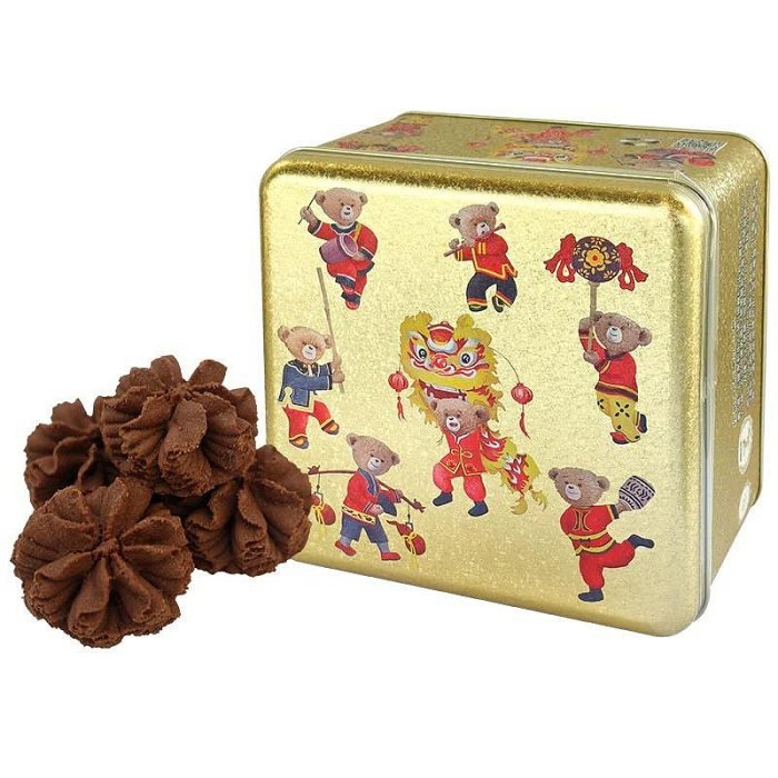 ＊日式雜貨館＊ 香港限定 珍妮曲奇小熊餅乾 jenny bakery香港必買伴手禮 2026最新包裝 金光閃閃系列 小熊餅乾