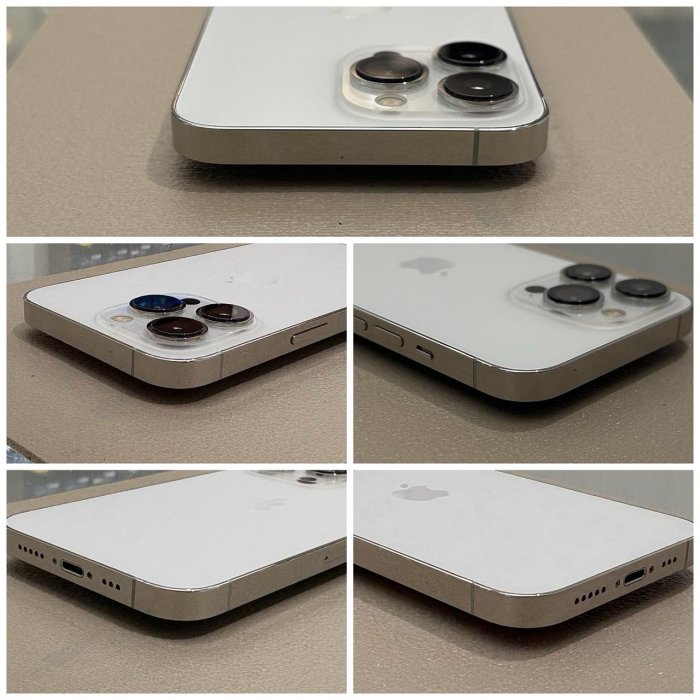 IPHONE 13 PRO 256G 二手機 銀色 刷卡分期【米米瑞隆】高雄實體 可出租 R1431 中古機