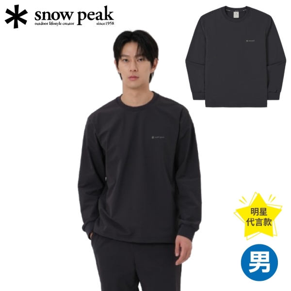 【Snow Peak 韓系 日本Lago 大學T《炭灰》】S25FMTHT32/防潑水/圓領/登山/露營/戶外