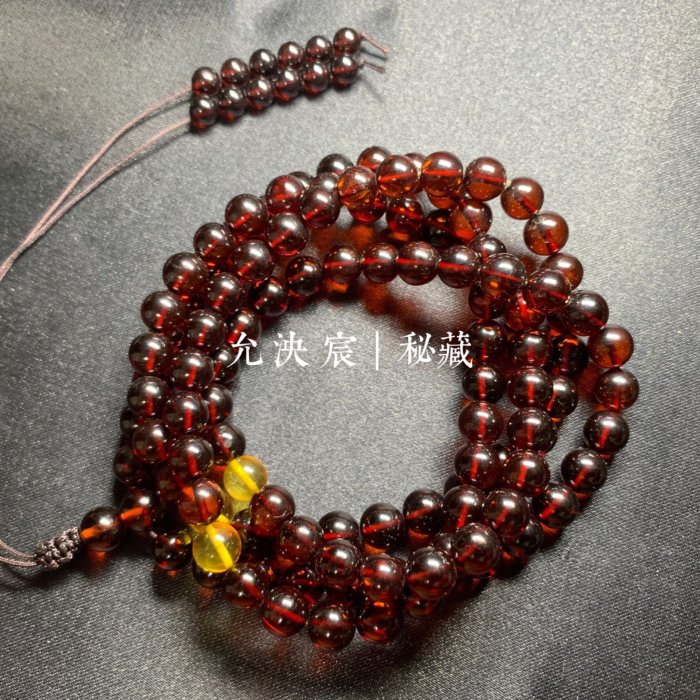 天然琥珀緬甸血珀108念珠7mm | Yahoo拍賣