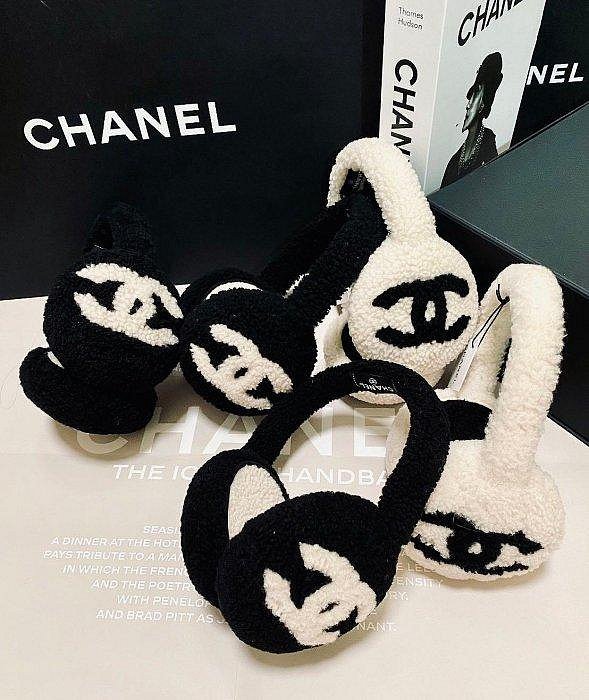 Chanel 25B 泰迪耳罩 太美必買💖 黑/白