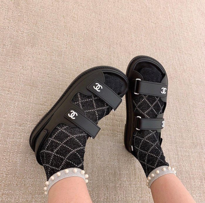 Chanel A77012 珍珠 短襪 現貨
