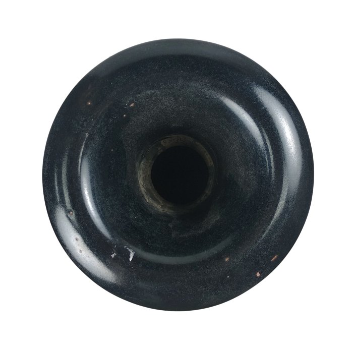 博古珍藏》宋．吉州窯黑釉刻鴛鴦圖玉壺春瓶．早期