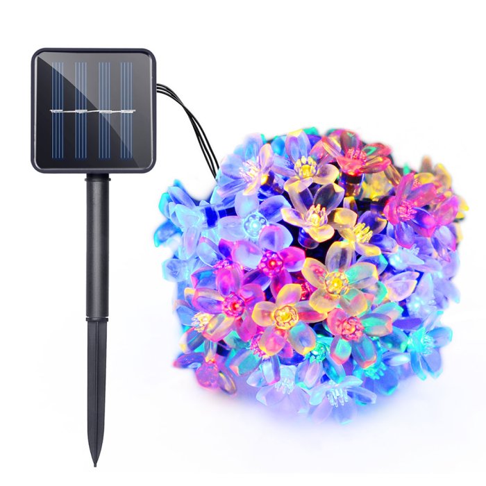 【藍天百貨】桃花燈串50LED 7米 LED燈串 聖誕燈 LED燈帶 樹燈 婚禮佈置 派對燈 耶誕燈 節慶 萬聖