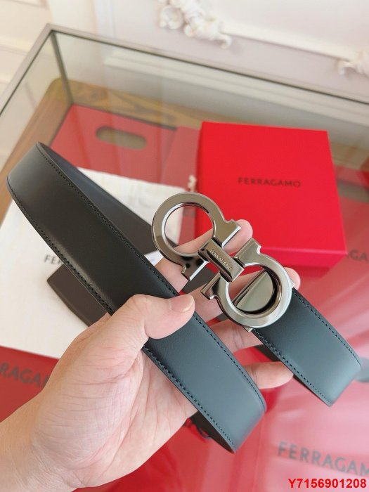 皮帶 FERRAGAMO 菲拉格慕男款腰帶 雙面頭層牛皮 送禮自用 菲拉格慕（FERRAGAMO）男士