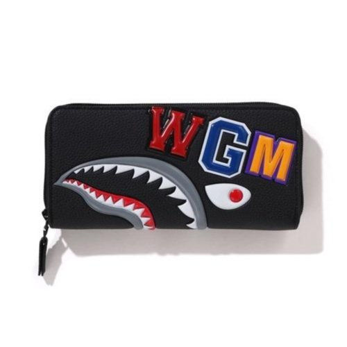 BAPE シャークデザイン WGMロゴ 長財布 BAPE シャークデザイン WGMロゴ 長財布 A BATHING APE（ア