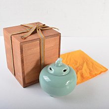 茶道具板谷波山作青磁三足香爐共布共箱MR6770 | Yahoo拍賣