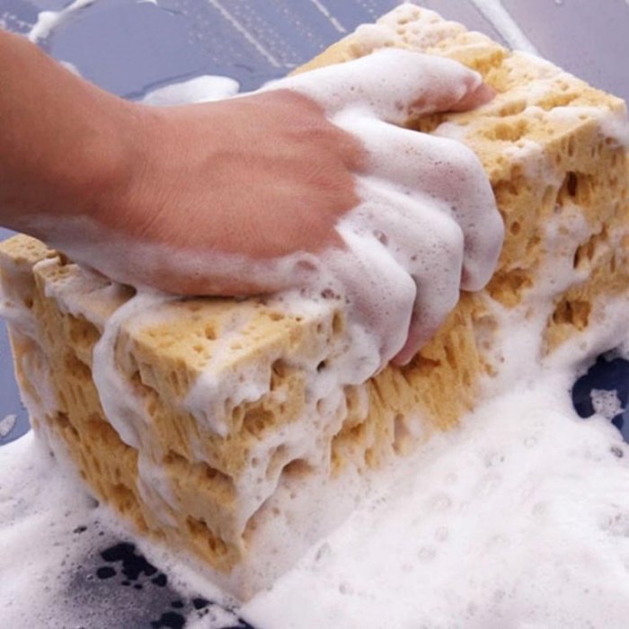 【珍愛頌】C048 加厚型 9CM 珊瑚海綿 洗車海綿 擦車海綿 泡沫海棉 吸水海棉 蜂窩狀 浴室清潔 汽車清潔 擦車