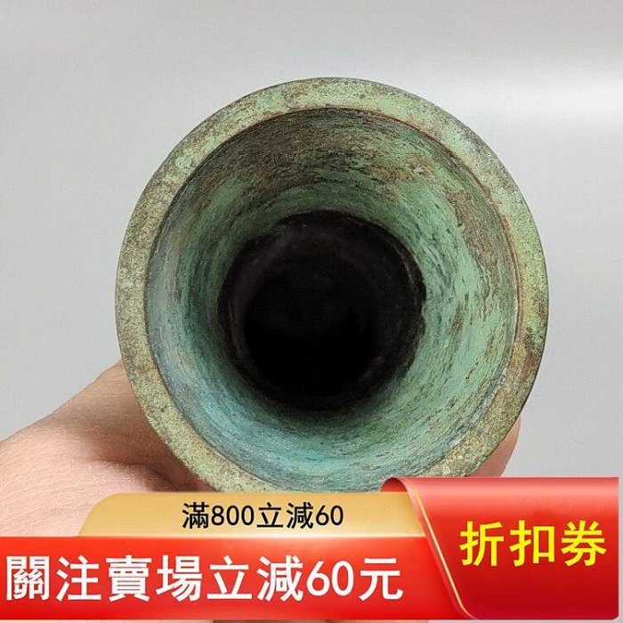 平安秦藏六造涂金銅花瓶。立鼓式銅涂金日本銅花瓶。全古董收藏舊藏