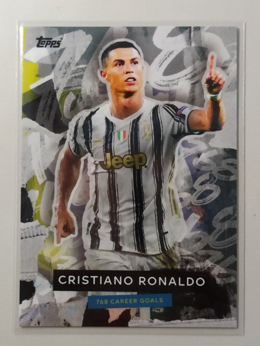 【足球】世界進球王C羅，超越比利生涯進球768顆紀念Cristiano Ronaldo，2021 topps系列