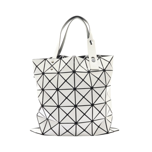 BAO BAO ISSEY MIYAKE 三宅一生 LUCENT 托特包 肩背包 白色 PVC塗層帆布 BB55-AG053 【二手名牌BRAND OFF】