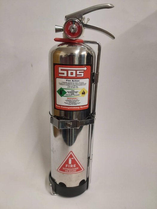 自動滅火器 手動/自動兩用 不銹鋼5型HFC-236高效能潔淨氣體滅火器 另售乾粉滅火器 永久免換藥(定製